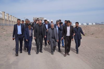 بازدید معاون وزیر اقتصاد از سایت کارخانه